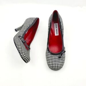 Steve madden glare plaid leather outsole pumps